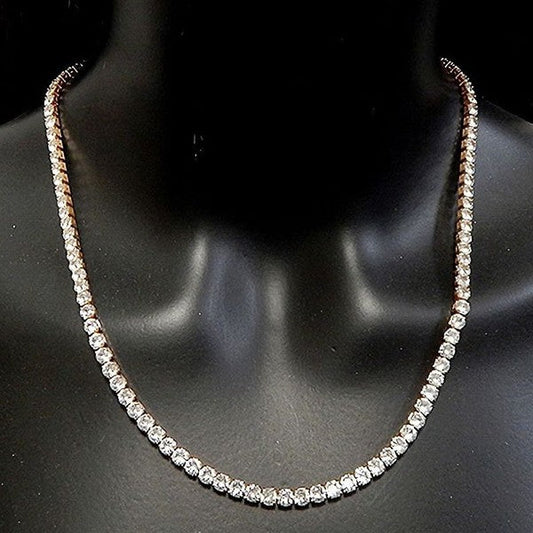 4mm Bling Diamond Tennis Chain Necklace 20 Inches